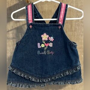 Vintage kids play denim dress